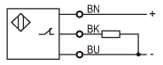 LR08TAF15DPC LANBAO M8 PNP NC 3 Kablolu 10-30VDC İndüktif Sensör