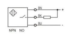 LR12TBF04DNOY-E2 LANBAO M12 NPN NO Konnektörlü 4mm İndüktif Sensör