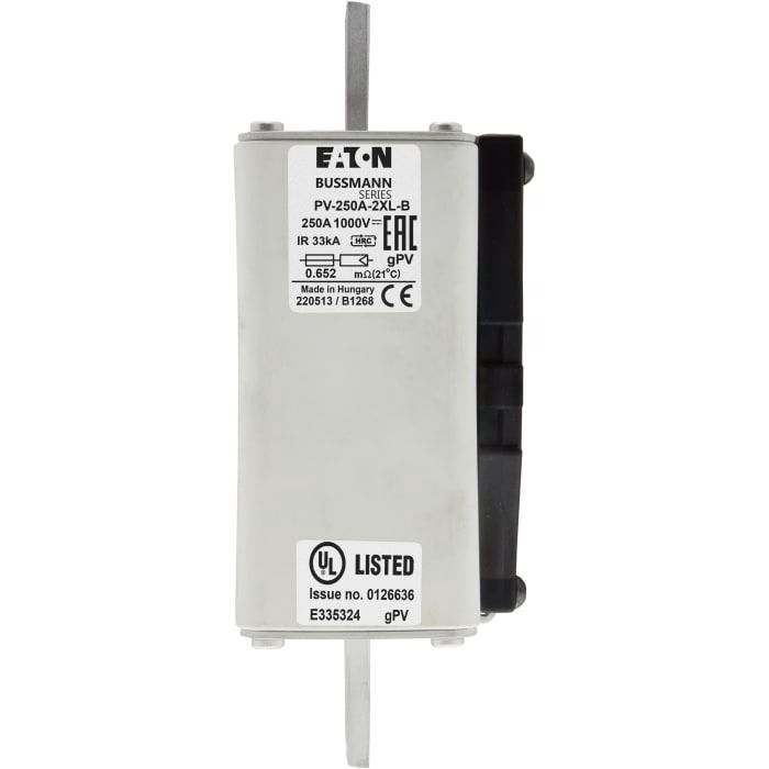 Eaton 250A Tag Fuse, 217 x 82 x 94mm, 1kV, 167mm