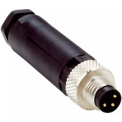M8-M03T ,M8 3 Pin Erkek Düz Konnektör