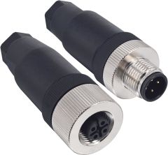 M12 4pin Erkek/Dişi Takım  Konnektör