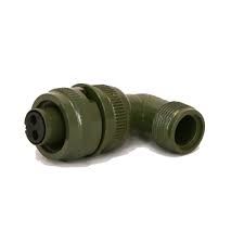 MS3108-10SL-4S 2 Pinli 90 Derece Dişi Askeri Tip Konnektör