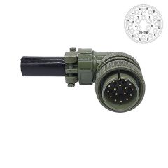 MS3108-20-29P 17 Pinli 90° Derece Erkek Askeri Tip Konnektör