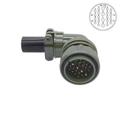 MS3108-28-11P 3 Pinli 90° Derece Erkek Askeri Tip Konnektör