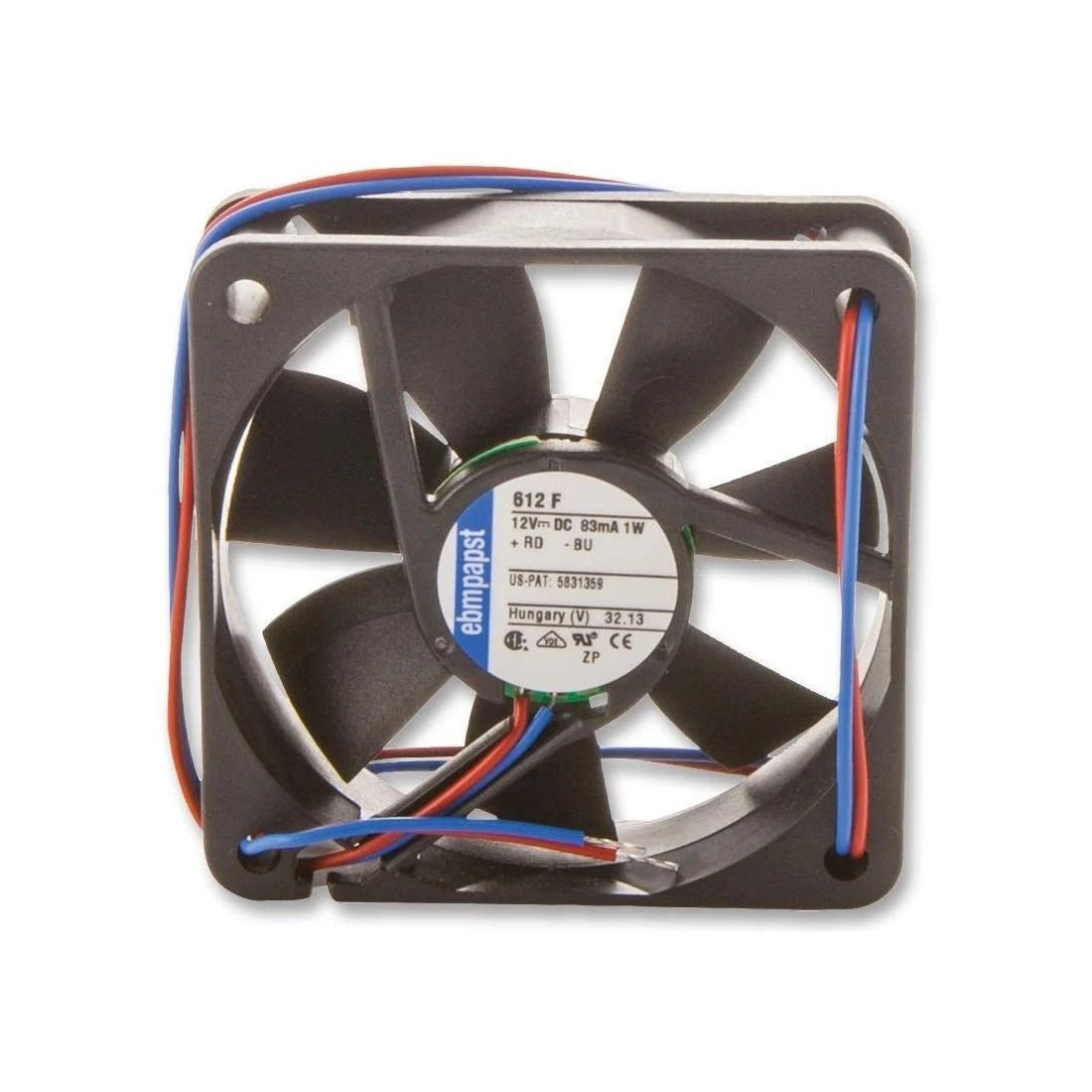 Ebm-Papst 612F Aksiyel Kompakt Fan 12 VDC