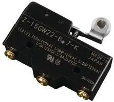 Omron  Z-15GW22-B7-K IP00 Ani Hareket Limit Anahtarı, Makaralı Kol, Termoset Reçine, NO/NC, 500V
